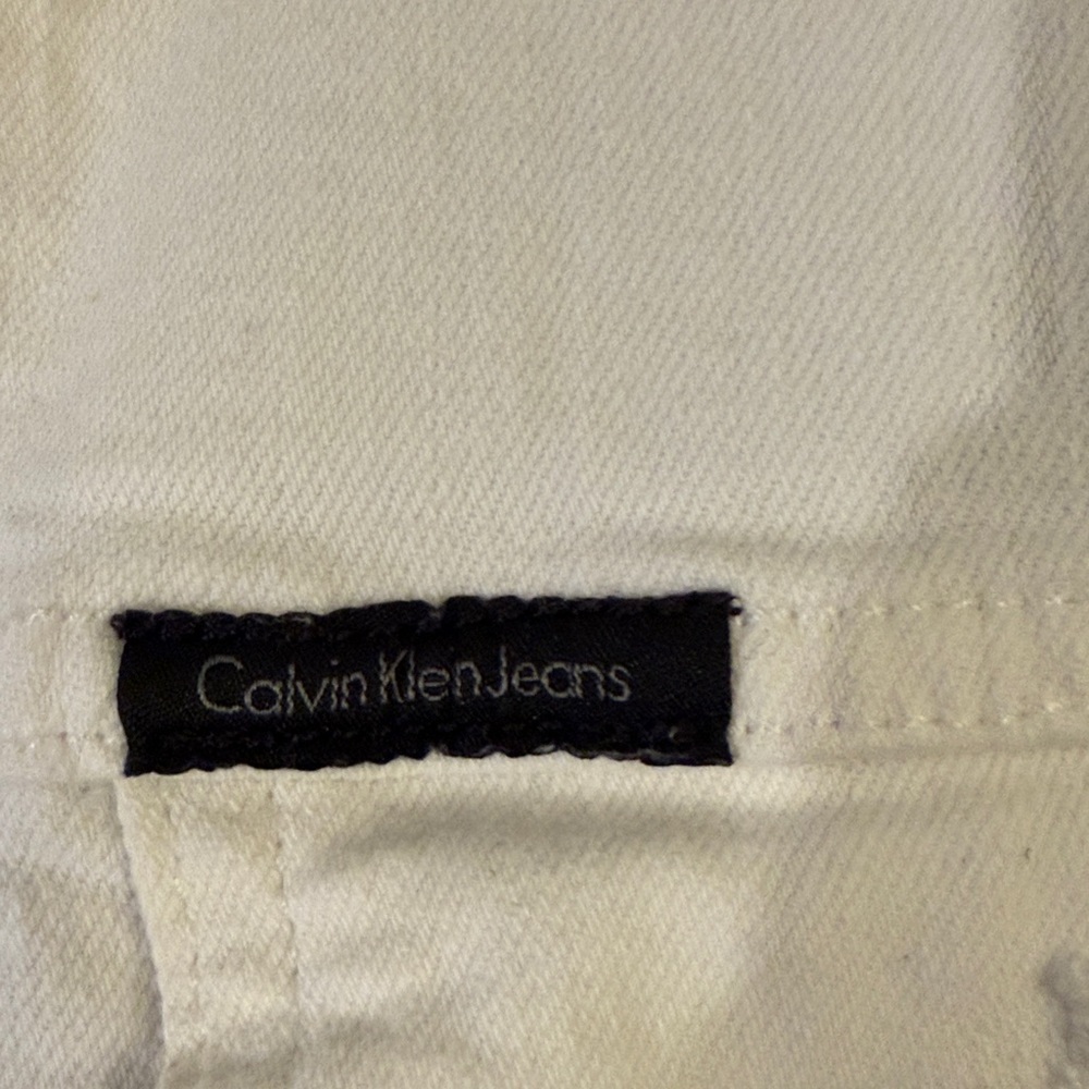 Calvin Klein  Women's White Denim Jacket - Picture 4 of 5